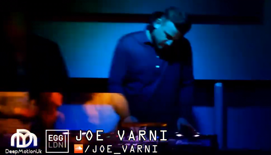 Joe Varni DJing at EGG Nightclub in London